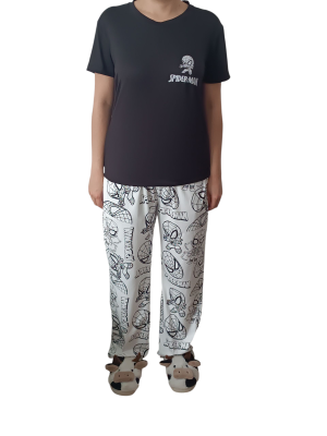 Pijama de hombre araña en color negro